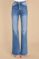 Women's High Waisted Bell Bottom Jeans Stretch Flare Casual Denim Pants