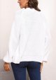 Women's V Neckline Button Down Knitwear Lantern Sleeve Basic Knit Cardigan Sweater